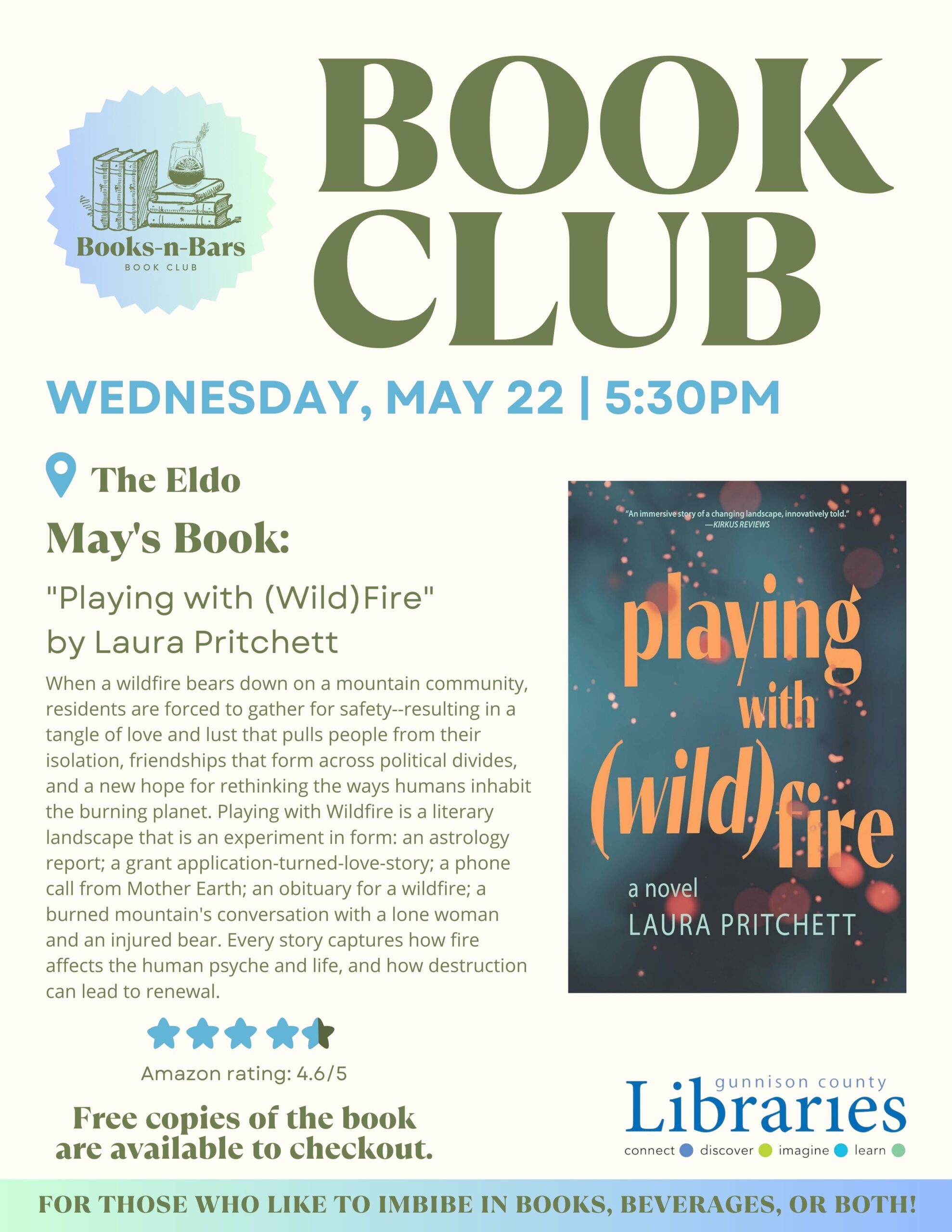 Books-n-Bars Book Club: May 2024 - Gunnison County Library